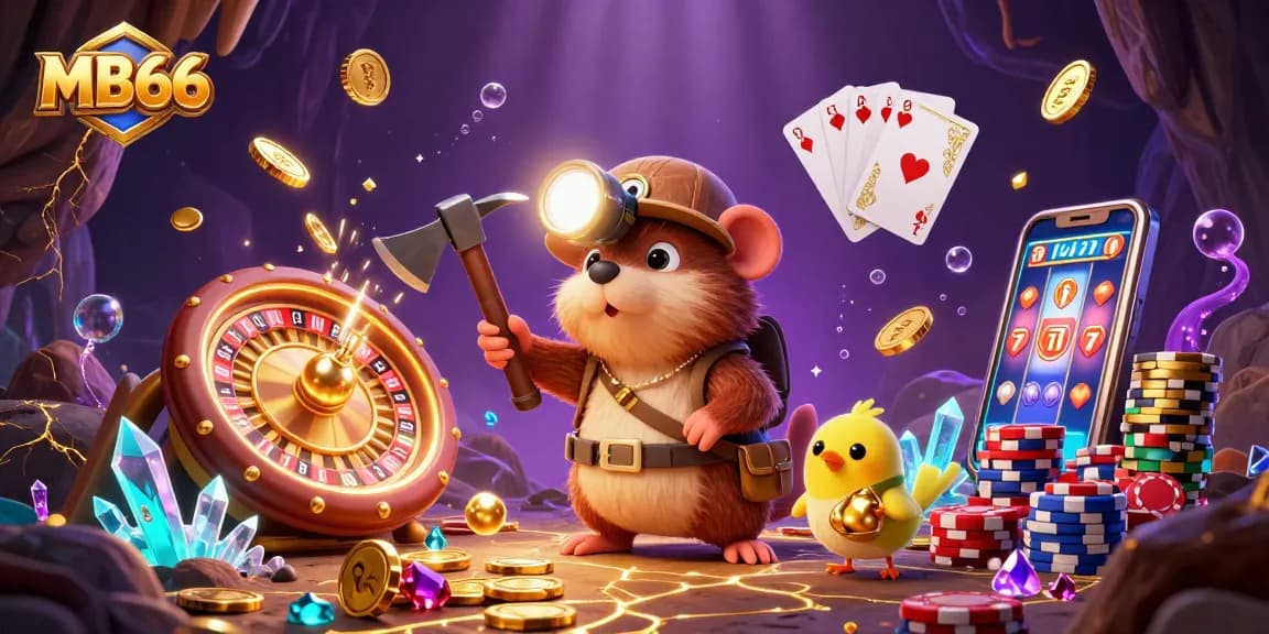 Experience thrilling victories with MB66's dynamic cartoon casino adventure and treasure hunt.