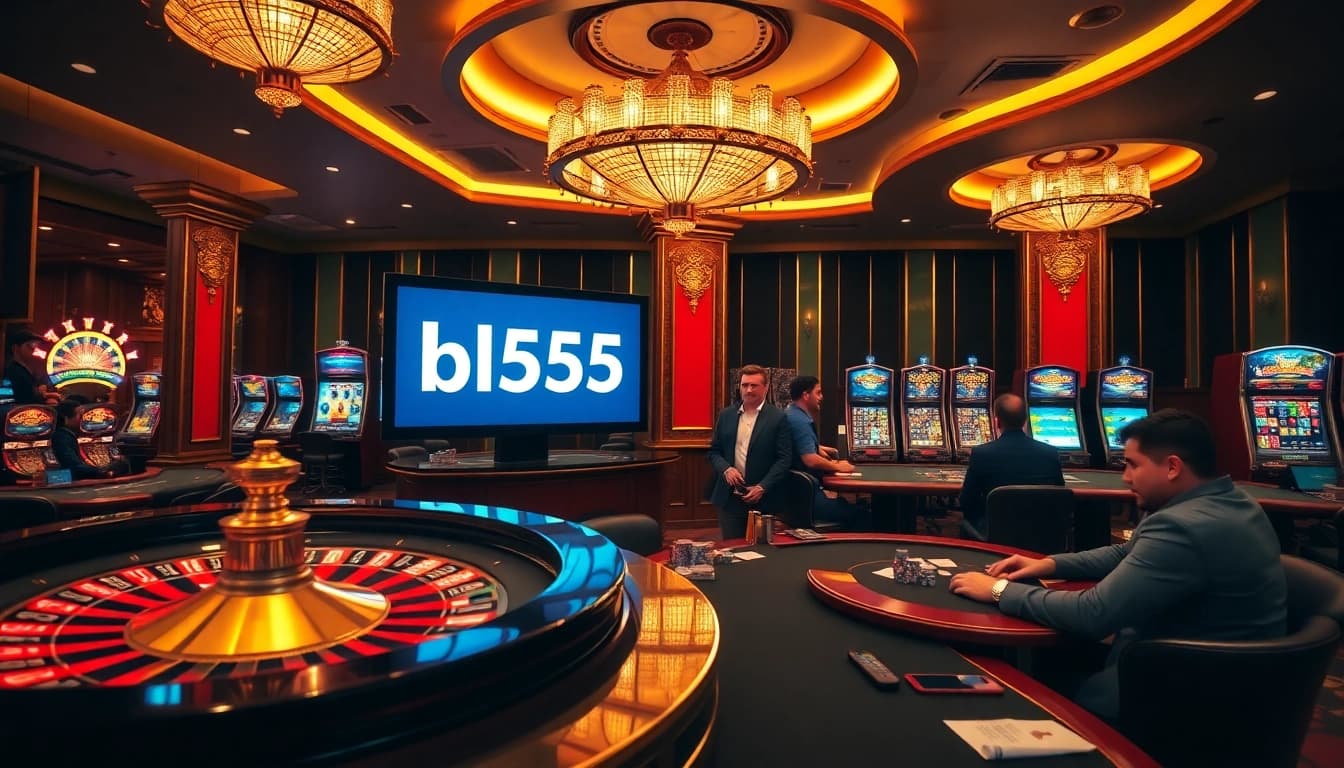 Players enjoying various games at bl555 online casino, where excitement meets luxury.