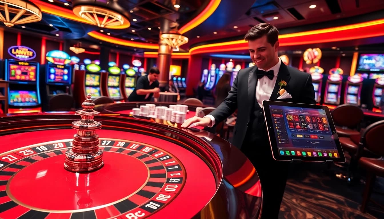 Experience the thrill of RR88 with exciting live dealer games and vibrant casino elements.