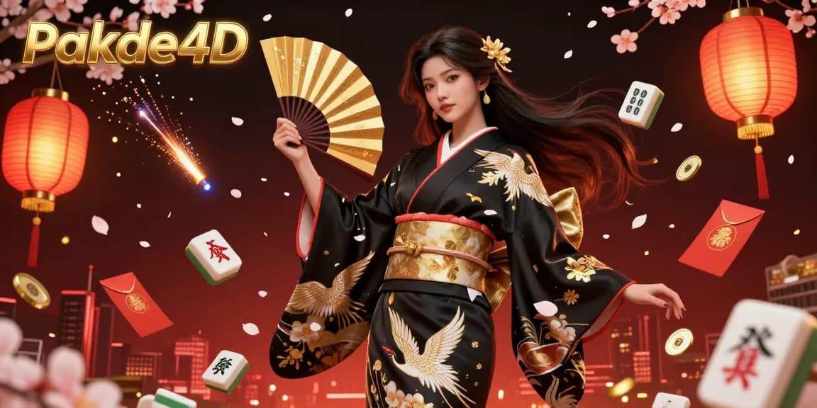 Experience thrilling gameplay with Pakde4D, featuring elegant themes and dynamic elements in a 3D casino illustration.