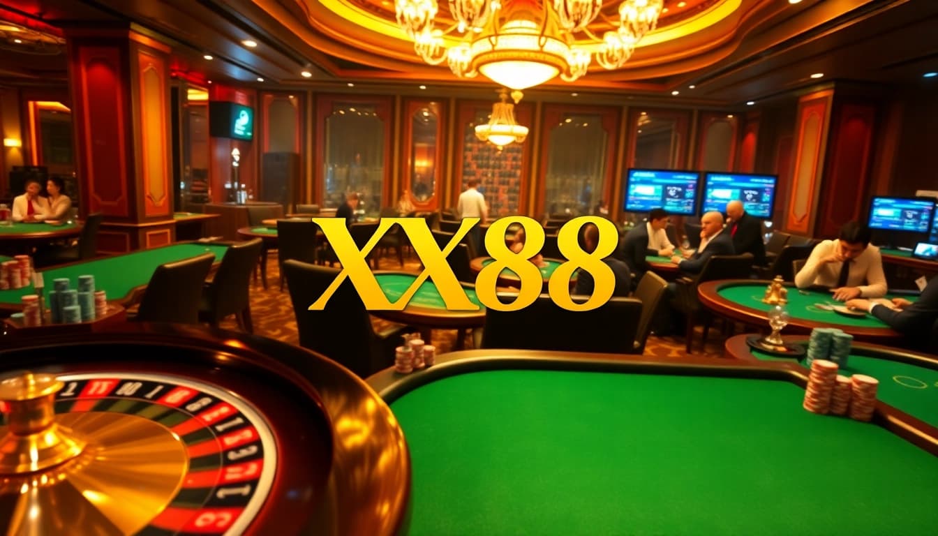 Play exciting card games and win in XX88's lavish casino atmosphere
