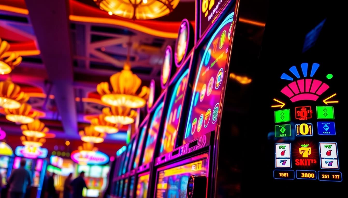 Slot gacor membawa keseruan dengan desain mesin slot yang berwarna-warni dan penuh cahaya.