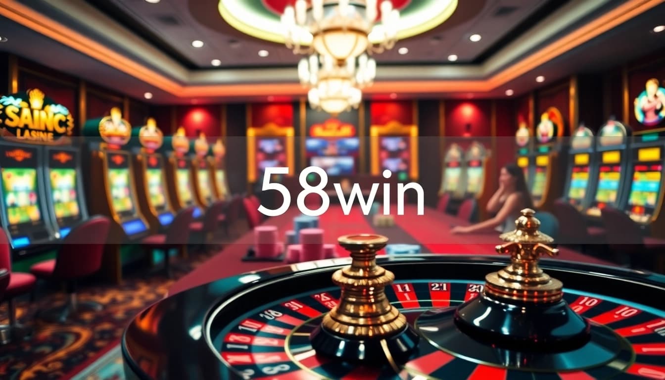 Experience high-stakes action at 58win's luxurious casino, featuring exciting games and engaged players.