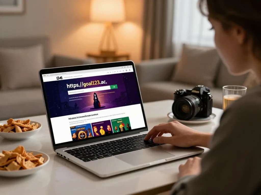 Engaging online gaming session at https://goal123.ac/ showcases a player exploring casino features, capturing the essence of home gambling.