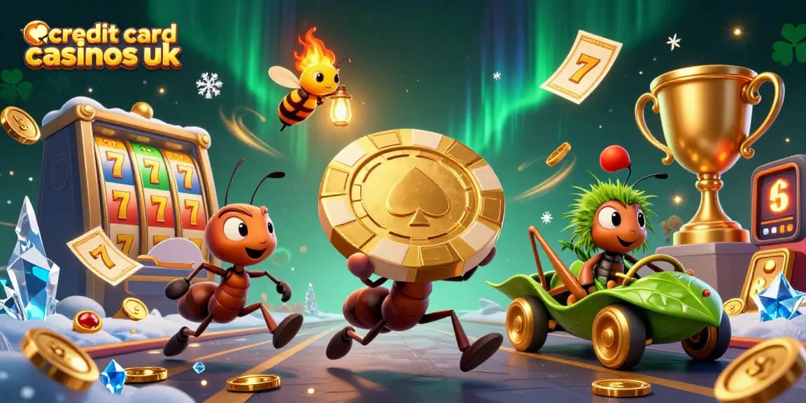 Engage with top credit card casinos UK for a dynamic gaming experience featuring 3D ants in a heist.