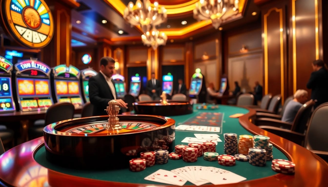 Experience the luxury of gaming at Trang chủ ok8386 with exciting table games and vibrant slot machines.