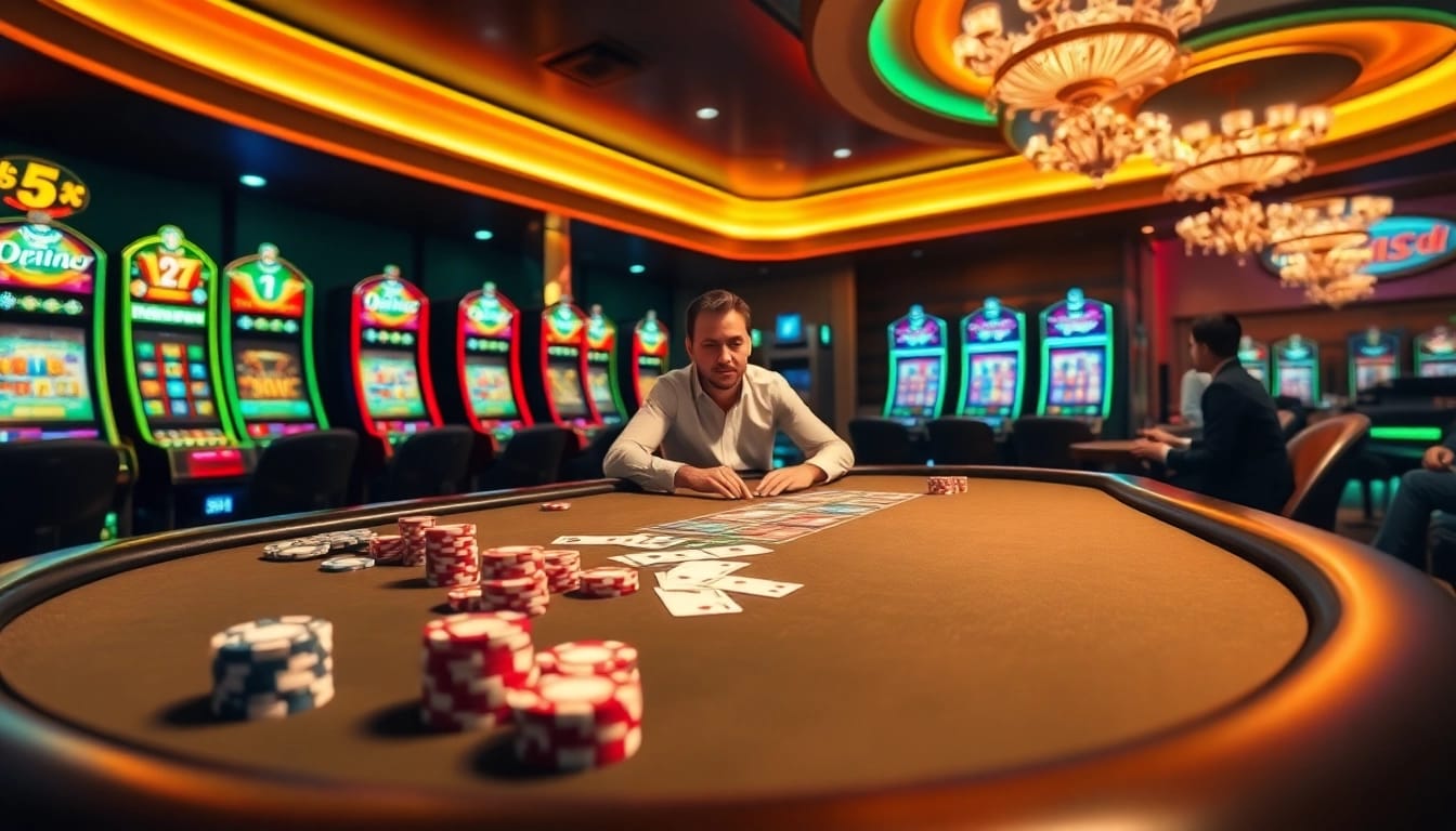 B52club offers a thrilling gambling experience with vibrant casino tables and engaging games.