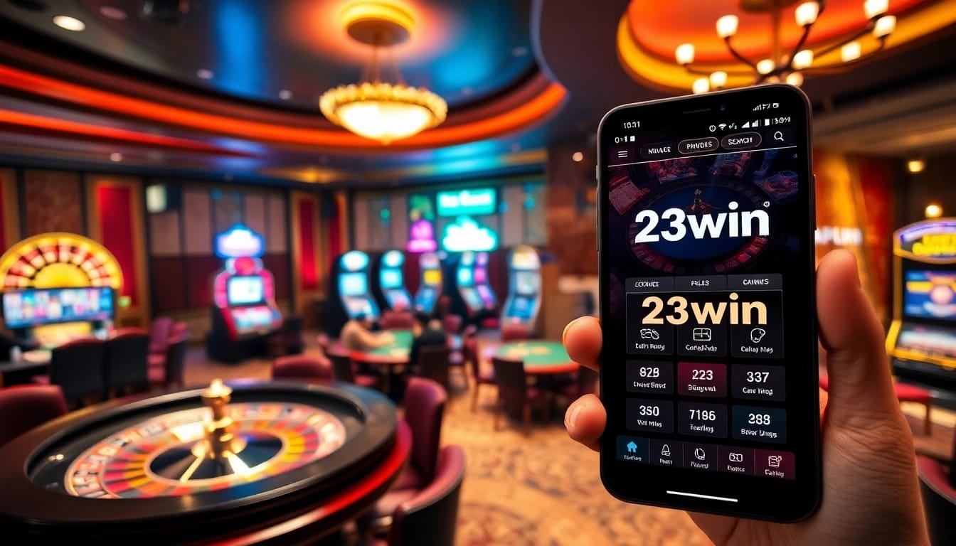 Experience adrenaline with 23win app at an exciting casino atmosphere.