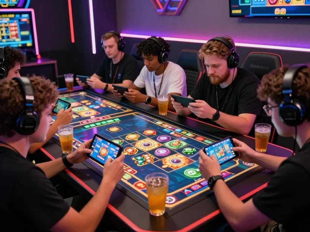 Exciting gaming event with players engaged in tante77 slot games