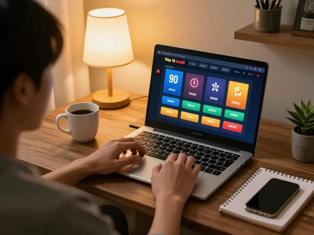 Nạp tiền Luck8 through user-friendly online platform, showcasing warm home atmosphere and strategic gaming.