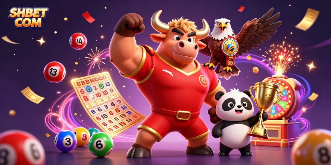 Engage with SHBET COM's vibrant casino atmosphere featuring winning characters and game excitement.
