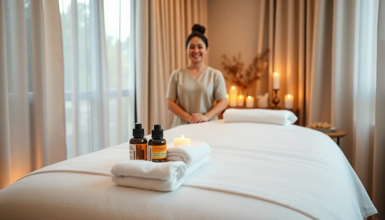 Enjoy a relaxing 평택출장마사지 with a professional Thai therapist in a serene home setting.