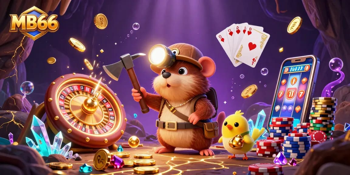 Experience thrilling victories with MB66's dynamic cartoon casino adventure and treasure hunt.