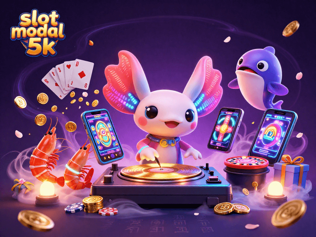 Engage with slot modal 5k, where a neon axolotl DJ rocks the underwater casino vibe.