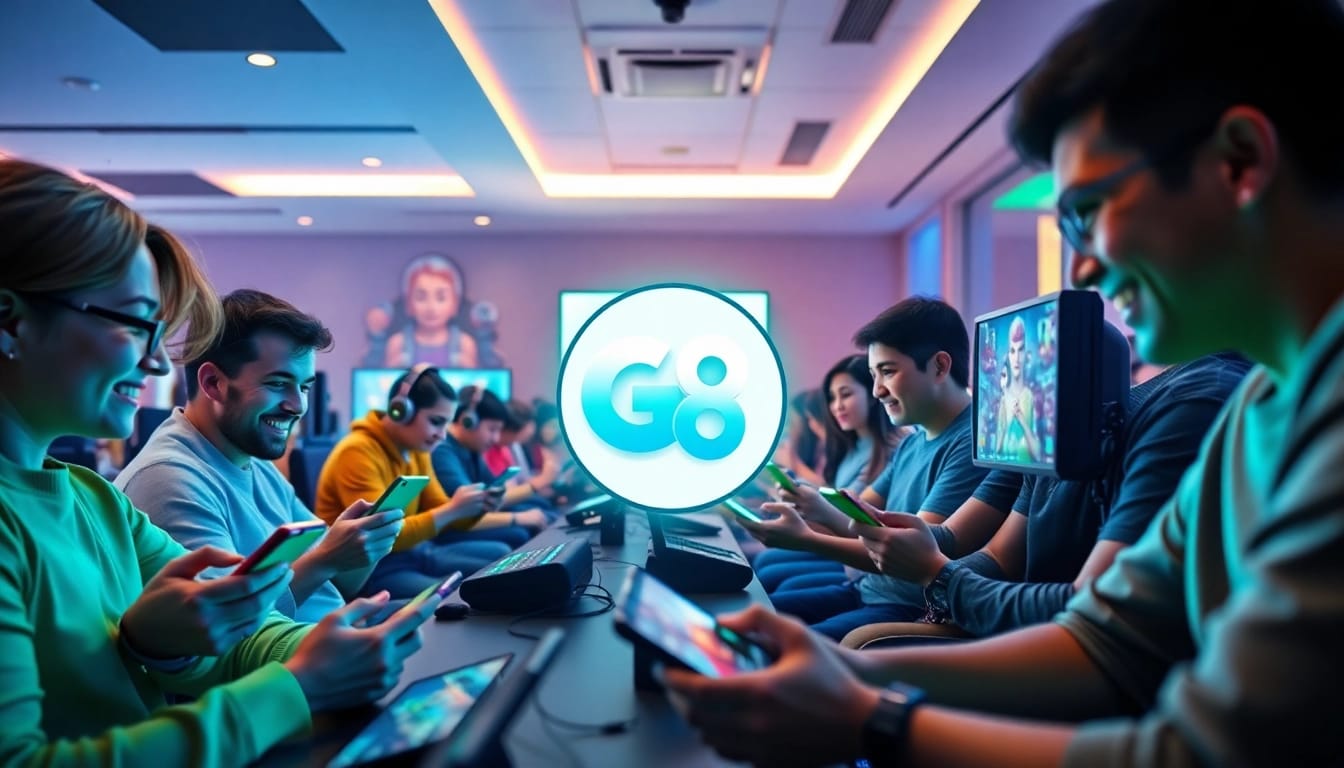 Engaging online gaming scene showcasing GO 88 with players enjoying games and virtual rewards.