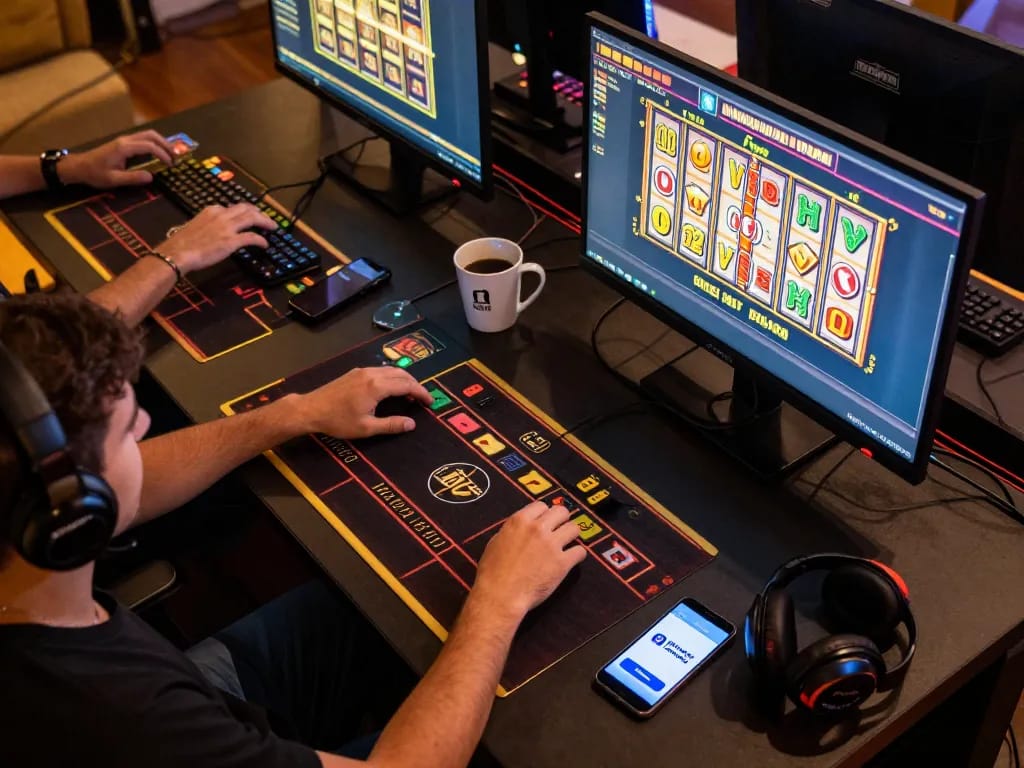Engaging scene of online gaming with nekatwin link alternatif on screen, showcasing strategic gameplay.