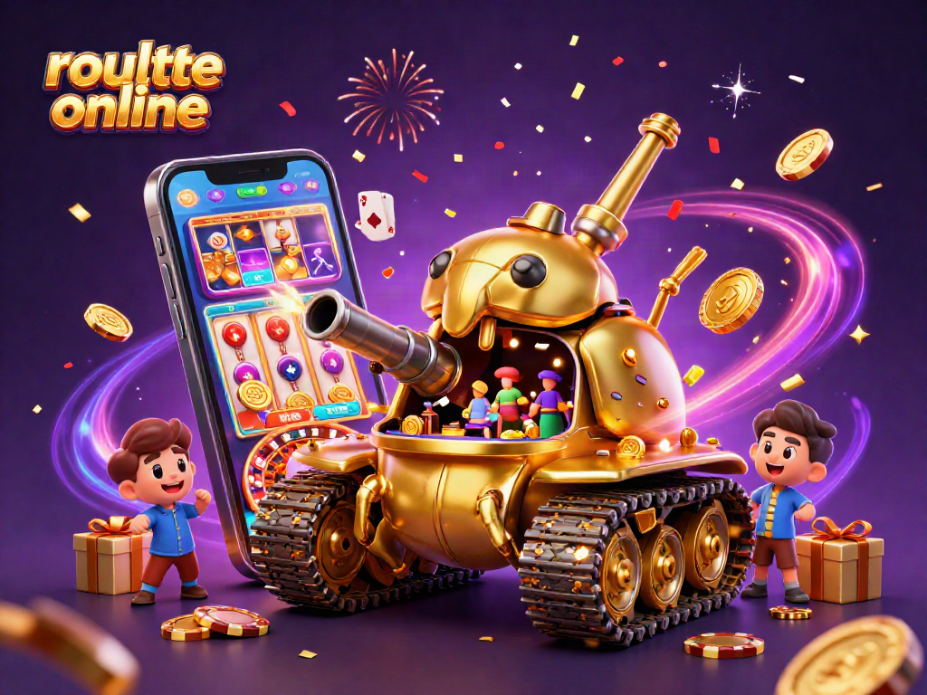 Experience the thrill of roulette online with a vibrant casino scene illustrated dynamically.