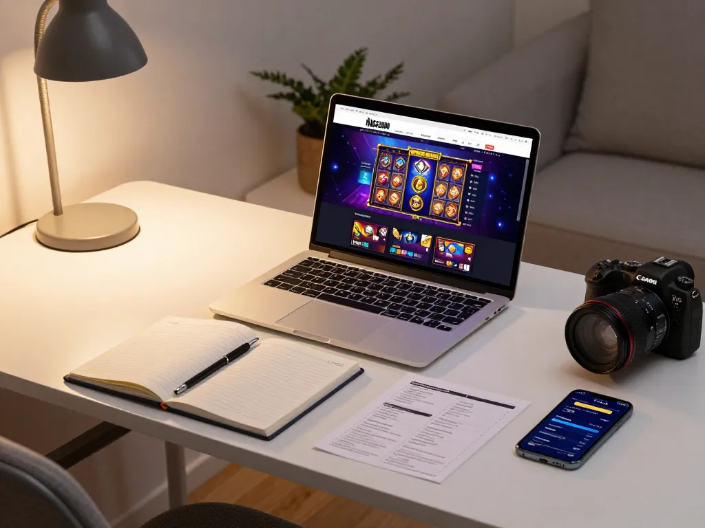 NAGA2000 online slot gaming setup showcasing an engaging gaming experience in a cozy environment.