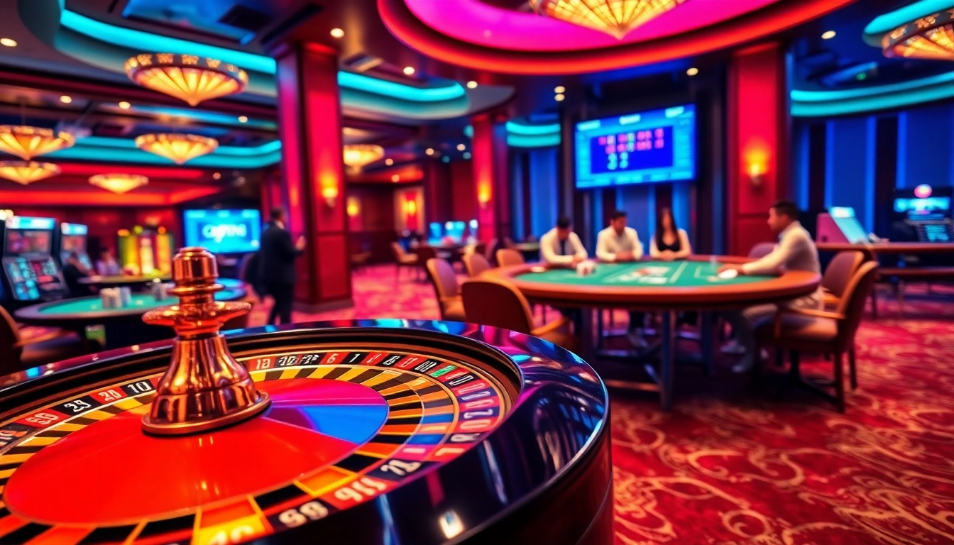 Experience the thrill of gaming at okfun.social with vibrant casino visuals.