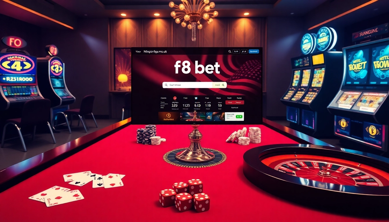 Experience thrilling online gambling at https://f8bet.me.uk/ with luxury poker and roulette setup.