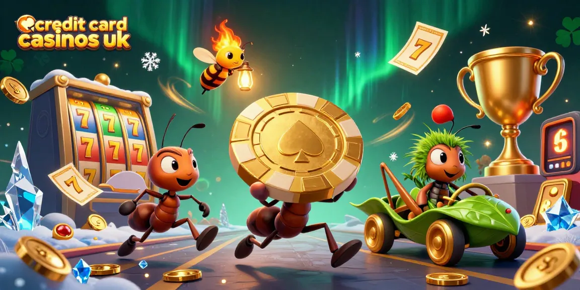 Engage with top credit card casinos UK for a dynamic gaming experience featuring 3D ants in a heist.