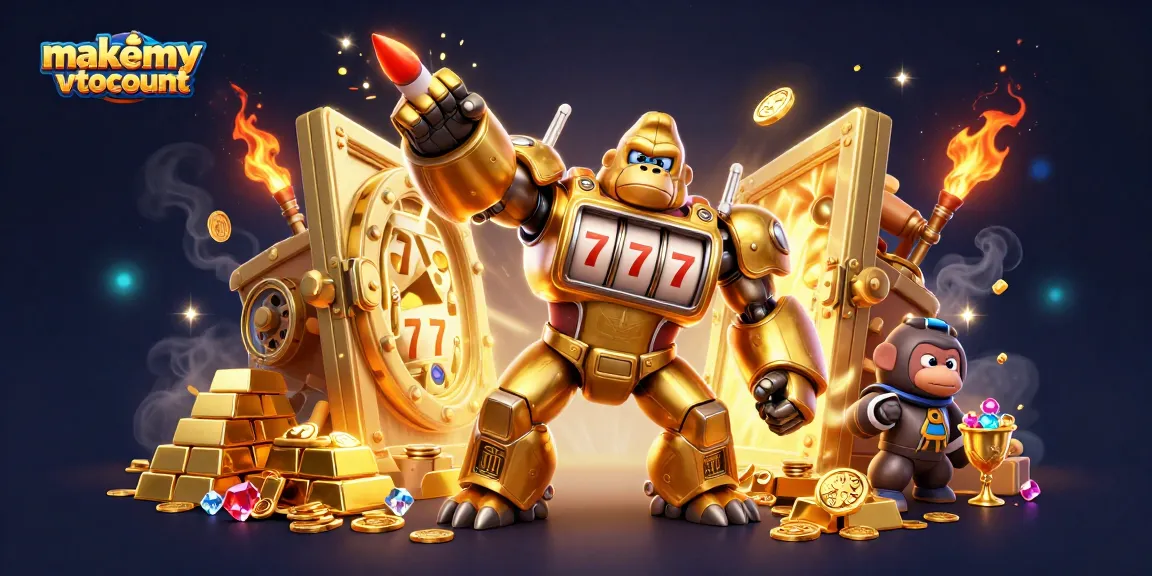 Experience the excitement of makemyvotecount with vibrant casino characters in a mega jackpot scene.
