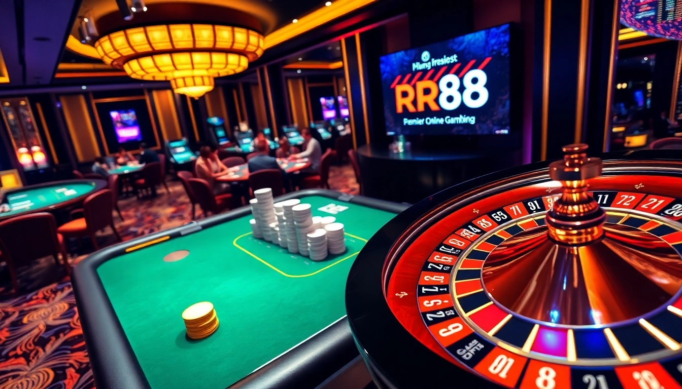 Experience thrilling bets at RR88 with vibrant casino tables and engaging gameplay.