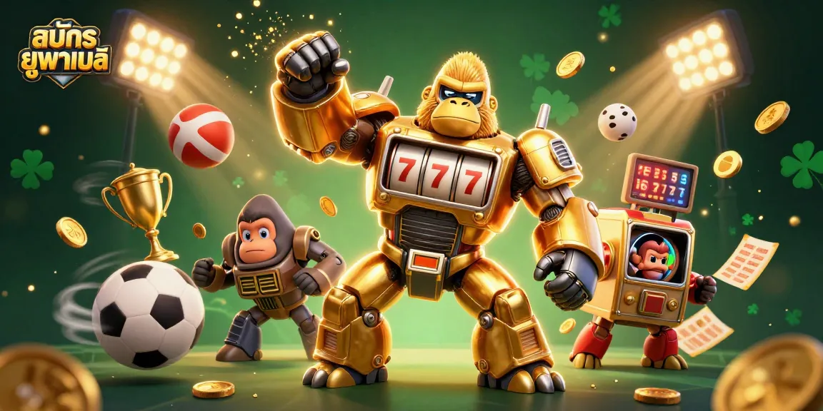 Join the excitement and สมัครยูฟ่าเบท with a vibrant, dynamic casino illustration featuring engaging game elements.