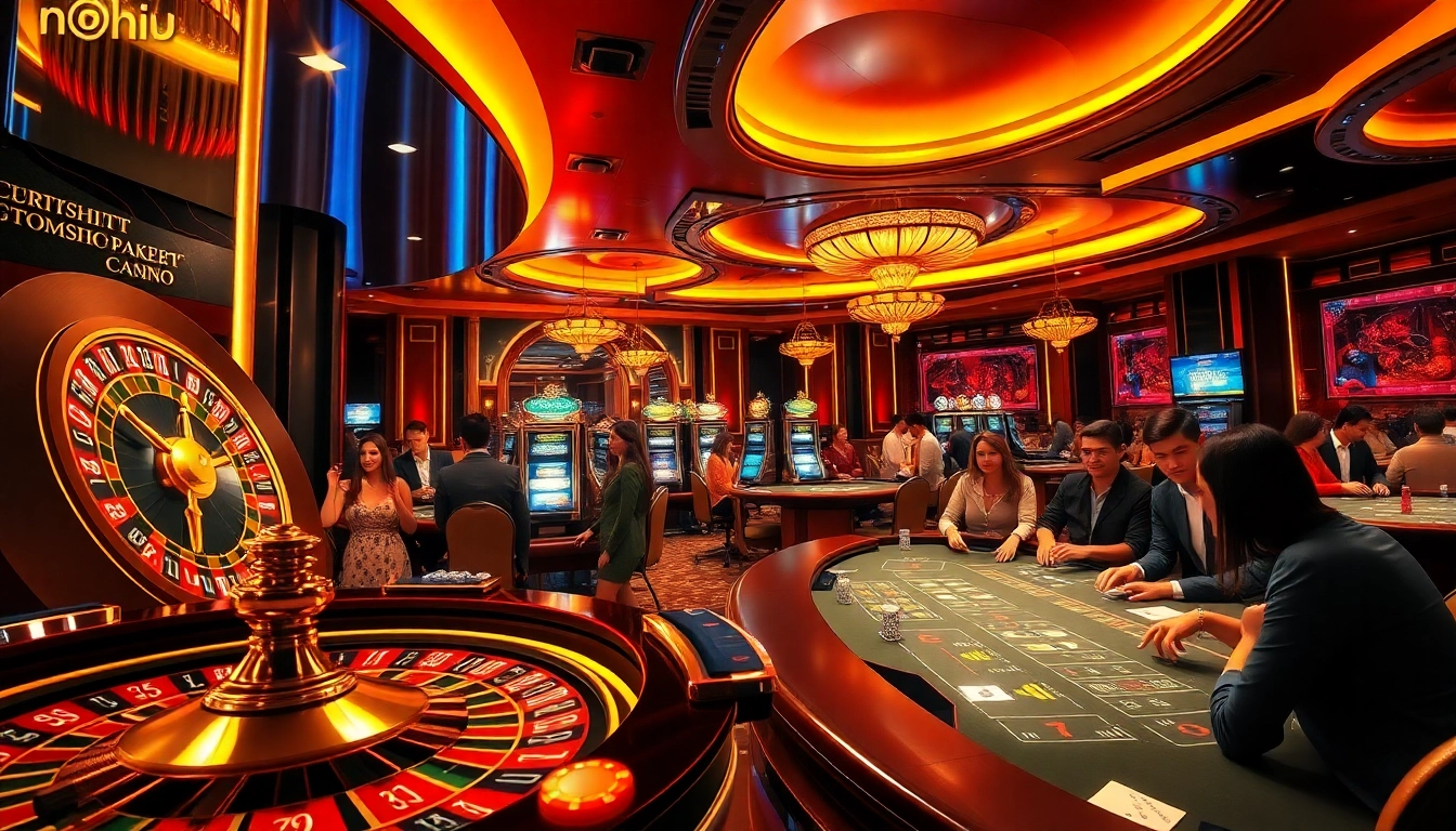 Experience the thrill of gaming at nohu90, featuring vibrant slots, roulette wheels, and immersive casino action.