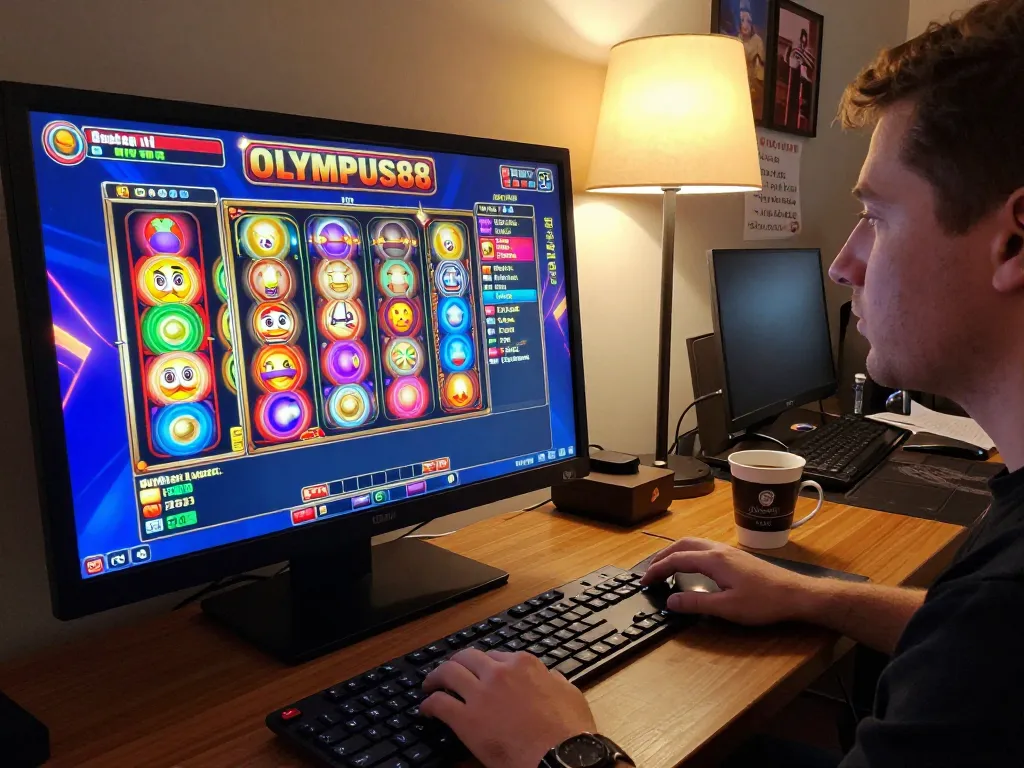 Engaging gameplay at OLYMPUS88 online slot games in a cozy home environment