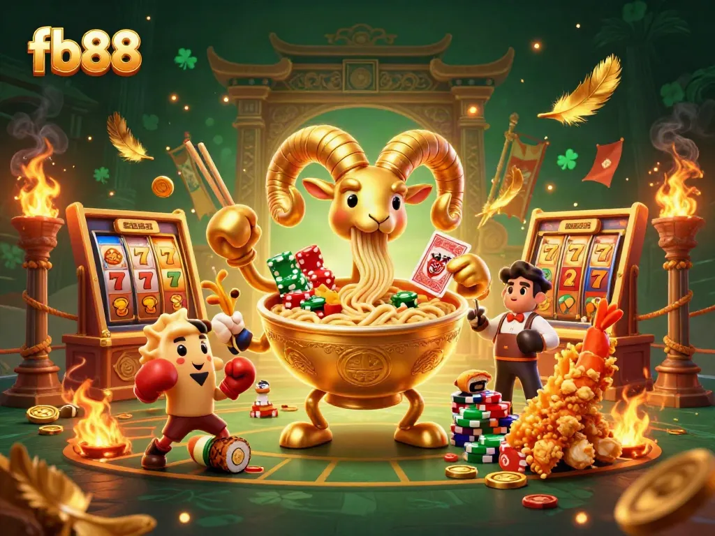 Play exciting games at fb88's online casino with vibrant characters and dynamic action.