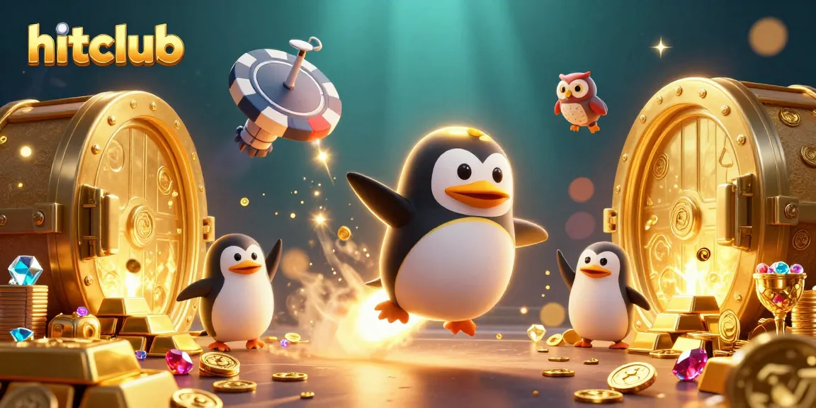 Experience thrilling adventures at hitclub, where a golden penguin leads you to wins and treasures.