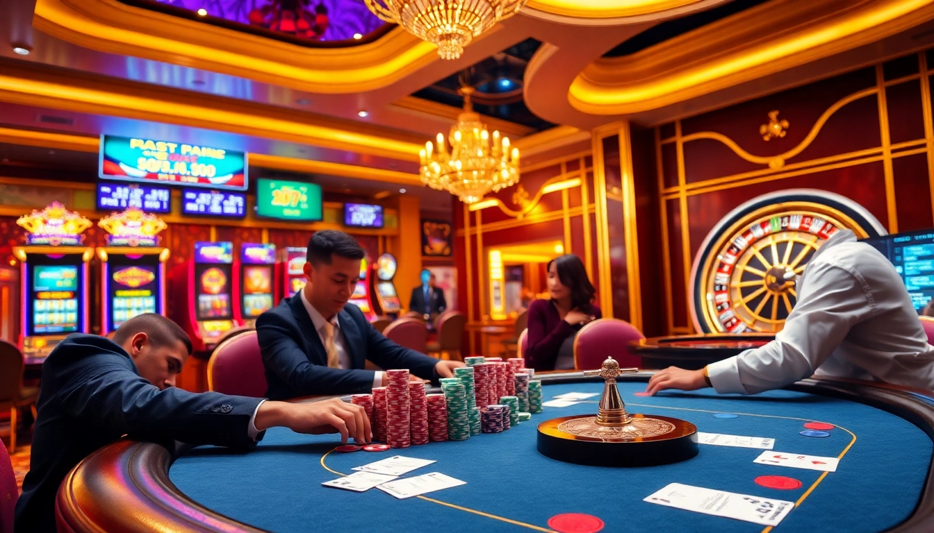 Experience high-stakes gameplay at https://rr88co.net/ with vibrant poker action and luxurious casino elements.