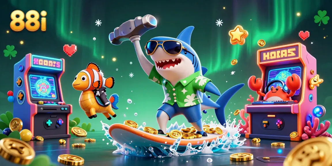 Experience the excitement of 88i with vibrant characters and casino elements in a dynamic underwater scene.