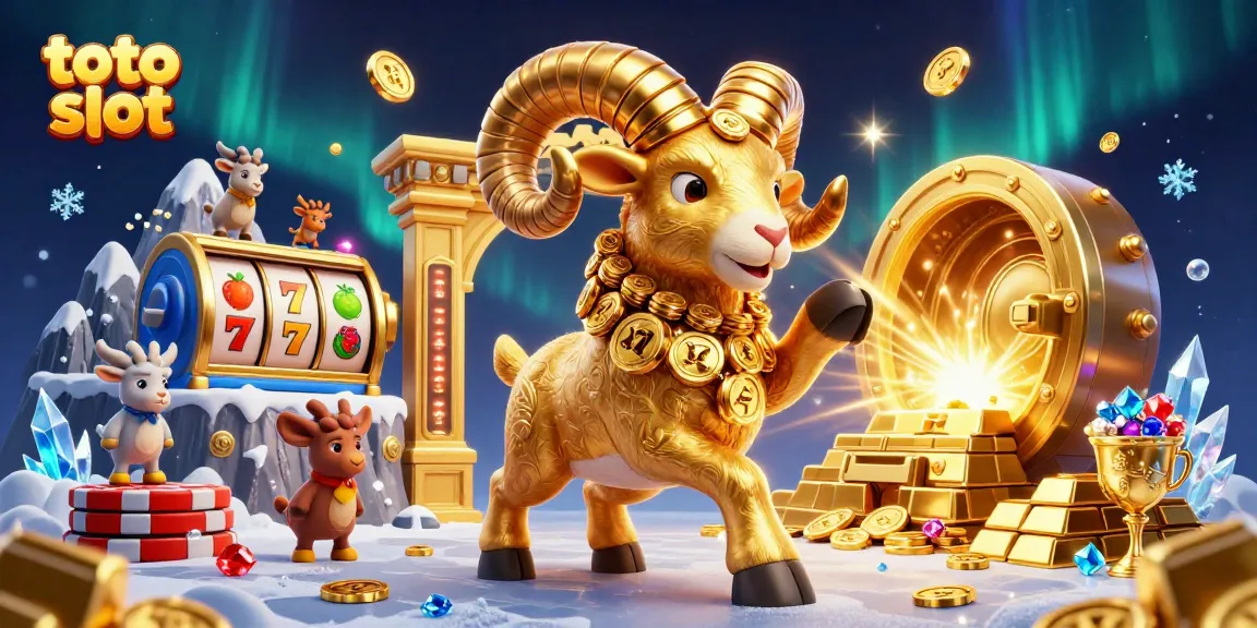 Experience the thrill of toto slot with dynamic slot reels and treasure in a vibrant 3D scene.