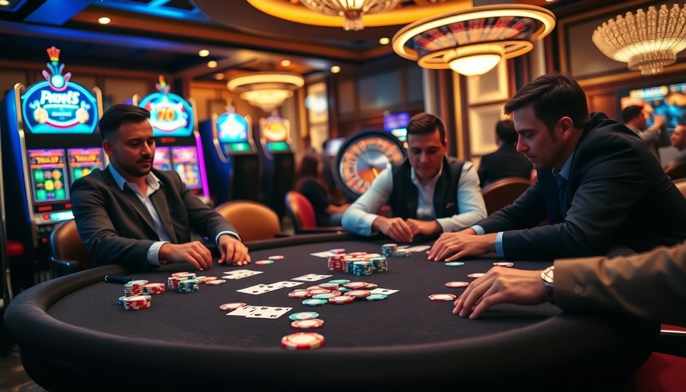 Experience the thrill of gaming at nhà cái rr88 with vibrant casino tables and engaging slots.