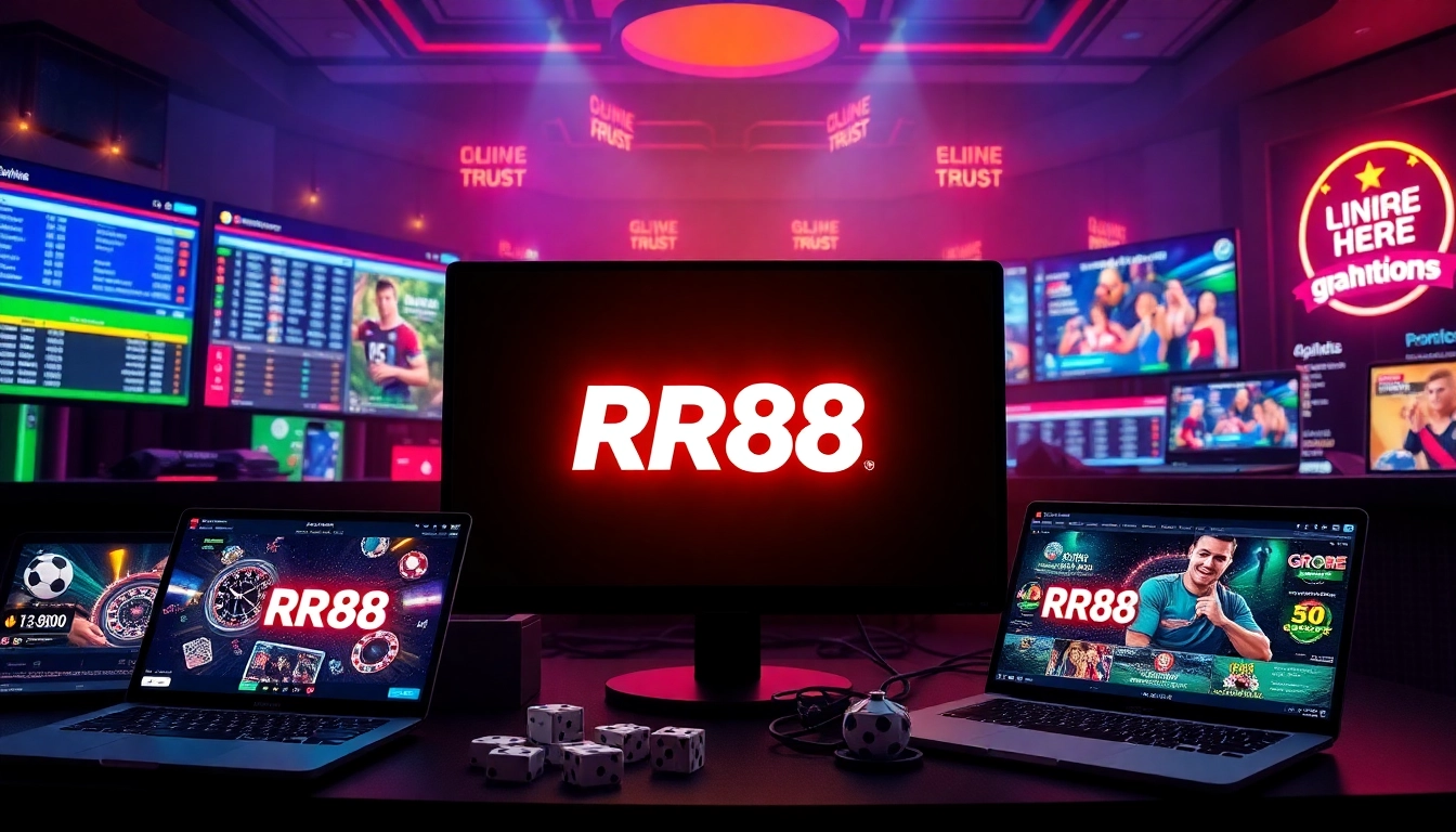 Experience RR88's vibrant online gaming platform bursting with excitement and trust in gambling.