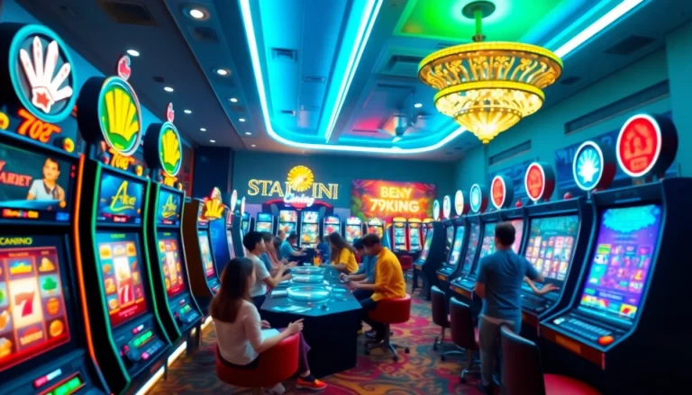 Thrilling online gaming experience at 79king with vibrant casino visuals.