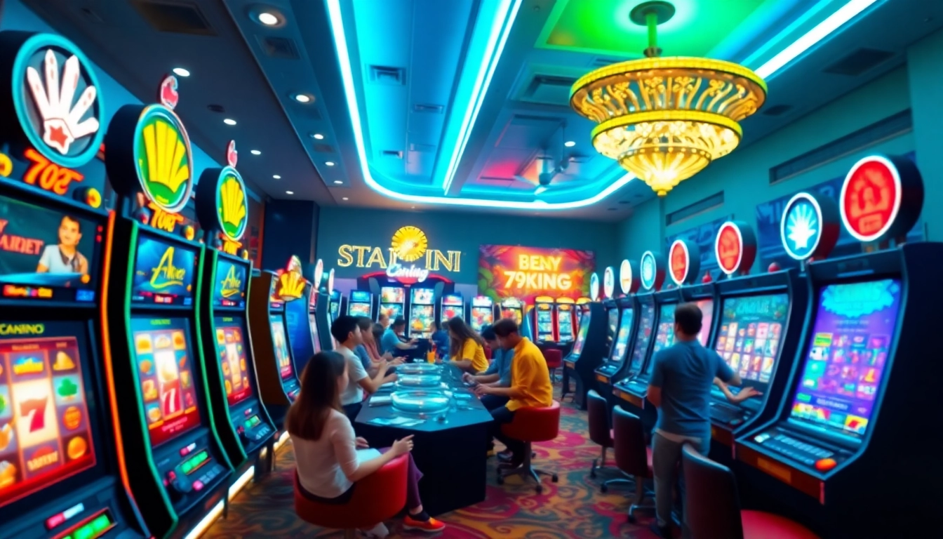 Thrilling online gaming experience at 79king with vibrant casino visuals.