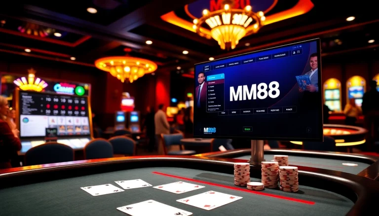 Experience MM88 excellence at a luxury casino with poker, roulette, and online betting.