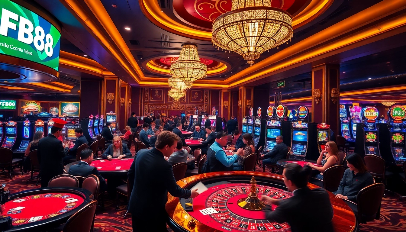 Experience the thrill of FB88 casino with engaging games and vibrant atmosphere.