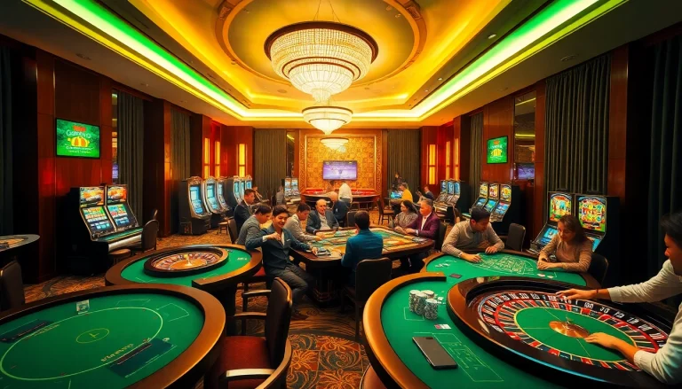 Experience the thrill of MM88's vibrant online casino with lively gaming tables and engaging players.