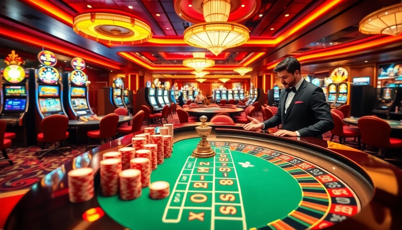Engaging in thrilling gameplay at Hi88 link casino with vibrant tables and excitement.