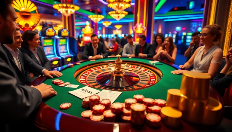 Gaining excitement at the win55 roulette table during a thrilling casino night.