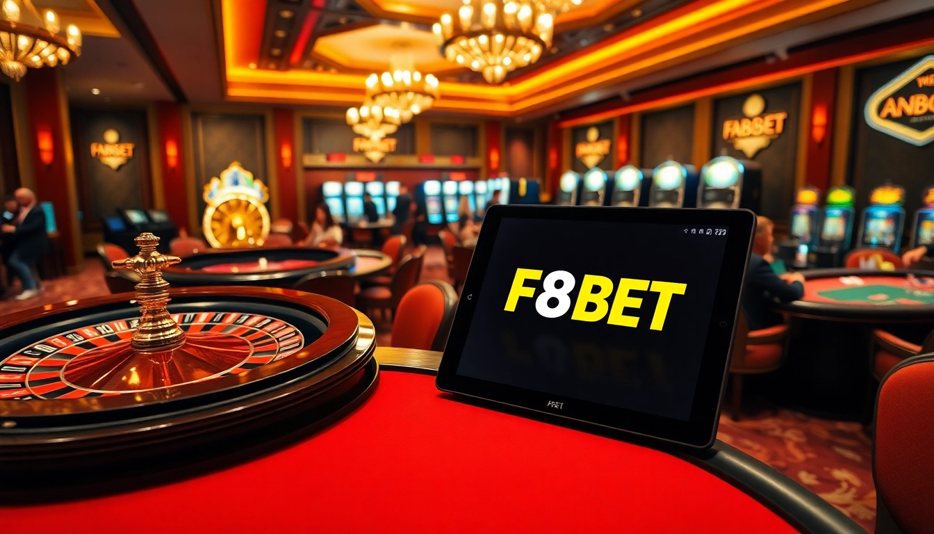 Experience gambling excitement with F8BET's online platform and luxurious casino atmosphere