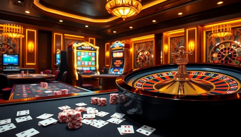 Engaging players at five88v.net in a vibrant online casino experience featuring roulette and poker.