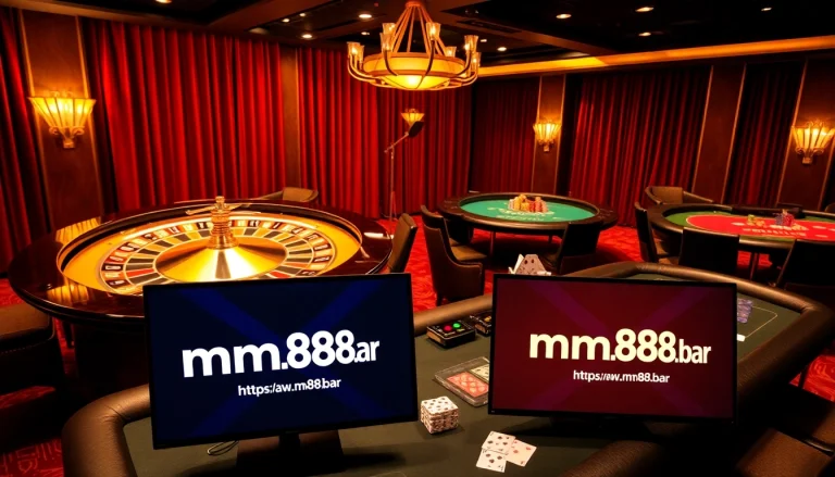 Experience thrilling gameplay at https://mm88.bar/ with exciting casino tables and vibrant gaming atmosphere.