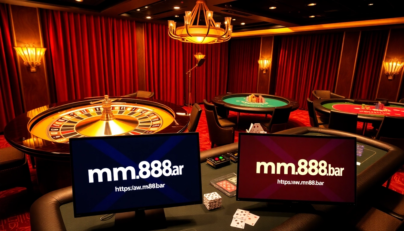 Experience thrilling gameplay at https://mm88.bar/ with exciting casino tables and vibrant gaming atmosphere.