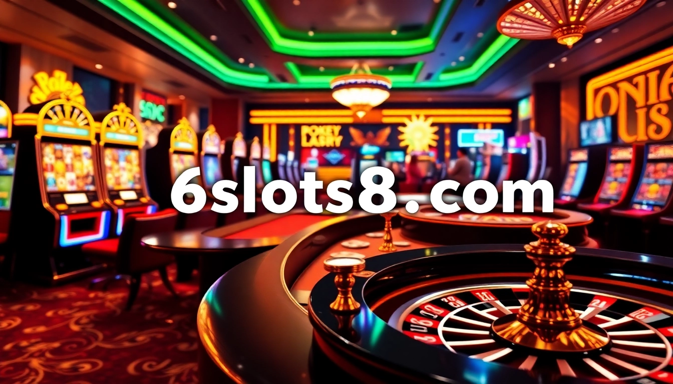 Spin the reels at 6slots8 com with thrilling slot machines and elegant casino tables.