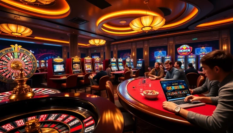 Experience the excitement of online gambling at the trang chủ okwin with vibrant casino games and luxurious setups.
